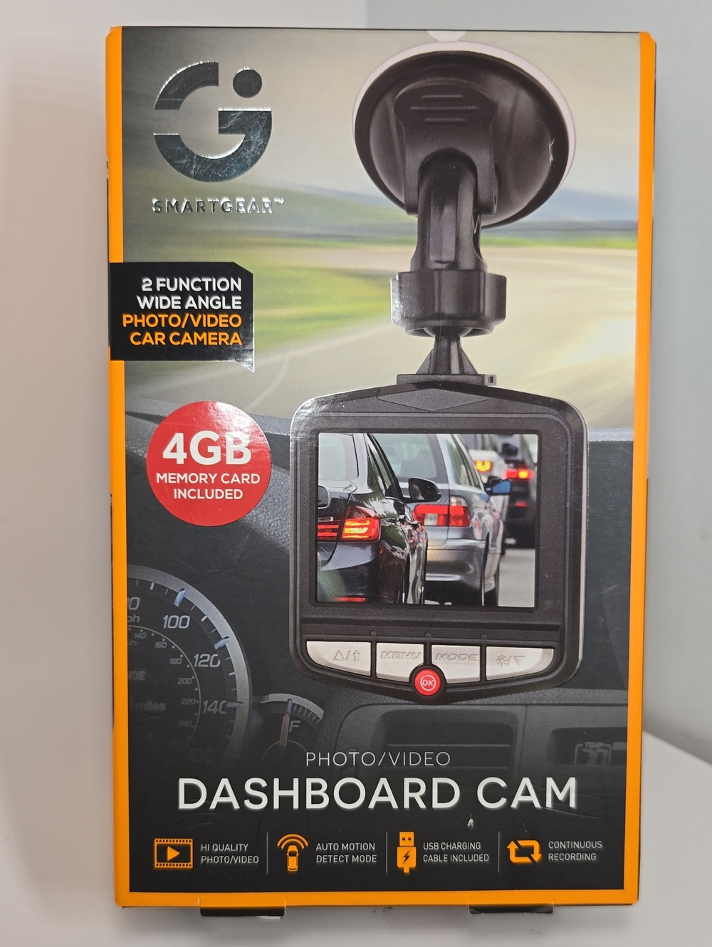 Smartgear Dashboard Cam - Photo/Video Car Camera with 4GB Card New, Sealed